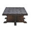 Table basse à tréteaux en bois massif