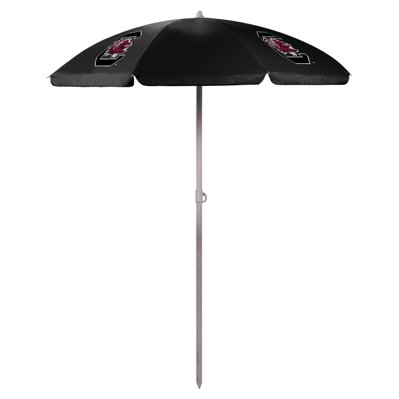 Parasol de plage 5,5 pi Ncaa, Noir, Caroline du Sud