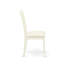Ensemble de table de salle à manger 3 pièces comprenant une table de cuisine ronde et 2 chaises Parson rembourrées en tissu de polyester, 42 x 42 pouces, lin blanc-156456531-156456530