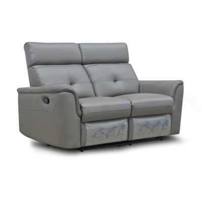 Causeuse inclinable moderne gris foncé.