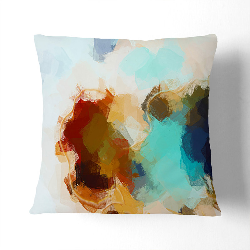 Abstract Square Cushion, 40cm H x 40cm W x 15cm D