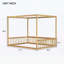 Lit en bois d'hévéa avec clôture Canopy-1372431872