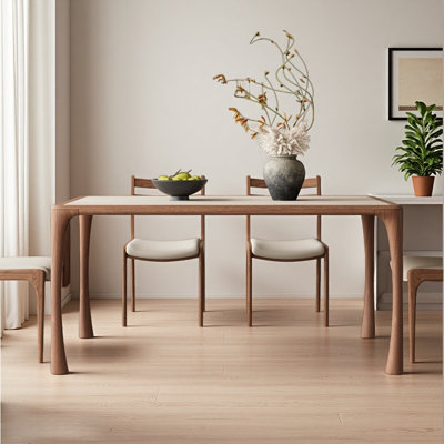 Simple and Retro Solid Wood Dining Table
