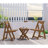 Hips Foldable Bistro Table And Chair With 2 Chairs, Finish For Outdoor Living Space Chairs Rectangular Table, Patio