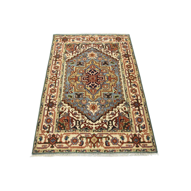 Tapis unique bleu 4 pi 1 po x 6 pi One-of-a-Kind