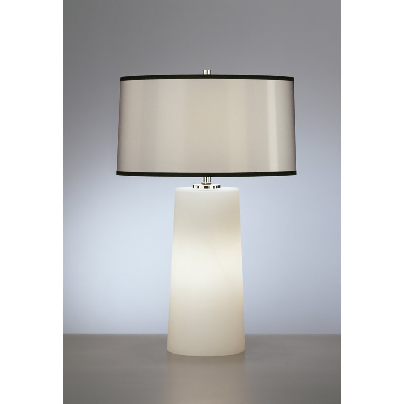Lampe de table 22,75 po blanc / nuit Rico Espinet Olinda, Organza noir
