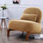 Chaises d'appoint confortables, pieds modernes en bois doux pour la maison