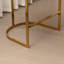 Johnnice 68.6cm Velvet Upholstered Bar Stool with Gold Frame-1414830210