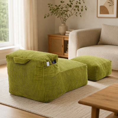 Fauteuil à billes avec repose-pieds