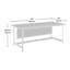 Bureau de table, finition brune