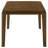 Warren Dark Brown Rectangular Dining Table