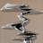 32.28"Geometric abstract silver-plated decorative piece