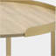 Table basse en chêne et plateau avec plateau