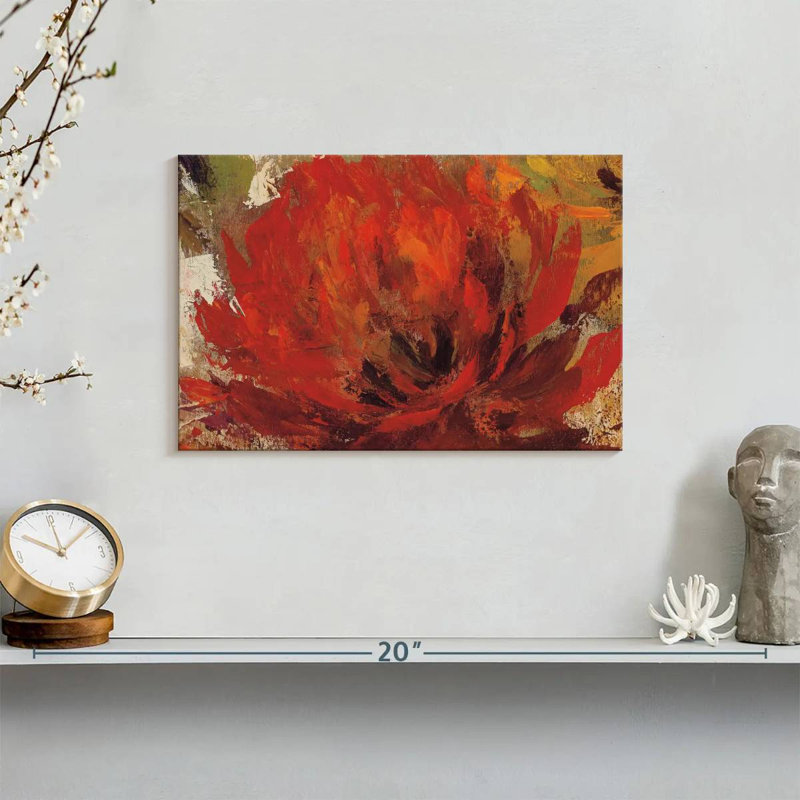 Harnek Fiery Dahlias II, 8" H x 12" W