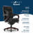 La-Z-Boy Hyland Executive Office Chair with AIR Lumbar Technology, Adjustable High Back Ergonomic Desk Chair with Lumbar Support, Bonded Leather-92661112-92661116