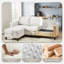Canapé rembourré 78 "avec repose-pieds-240646828