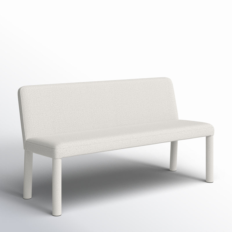 PLACE DINING BANQUETTE LIGHT GREY, Light Grey Basketweave