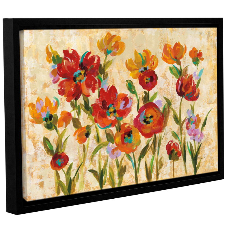 «Juillet dans le jardin I» par Silvia Vassileva, reproduction sur toile, H 16 po x l 24 po x P 2 po