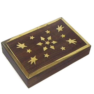 Boîte à bijoux sculptée marqueterie rangement sheeTaie décorative