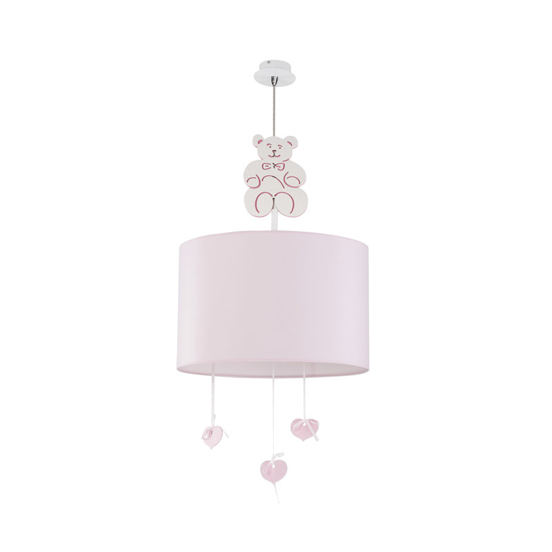 Funderburg 1 - Light Pink Drum Pendant