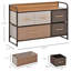 Armoire de rangement rustique, organisateur de rangement, tour de commode autoportante, armoire de rangement de couloir