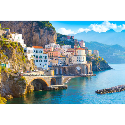 «Morning View of Amalfi» par Aleh Varowncha - photographie sur toile tendue