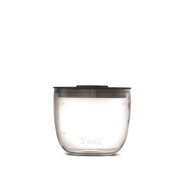 S'nack by S'well Stainless Steel Food Container, 24 Ounce Azure Forest 4.17 H x 5.0 W x 5.0 D