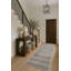 Tapis de couloir abstrait bleu / brun 2 pi x 6 pi (2 pi 3 po x 5 pi 11 po) Branch Branch Rimal, tapis contemporain, à poils courts et résistant aux taches-393638327