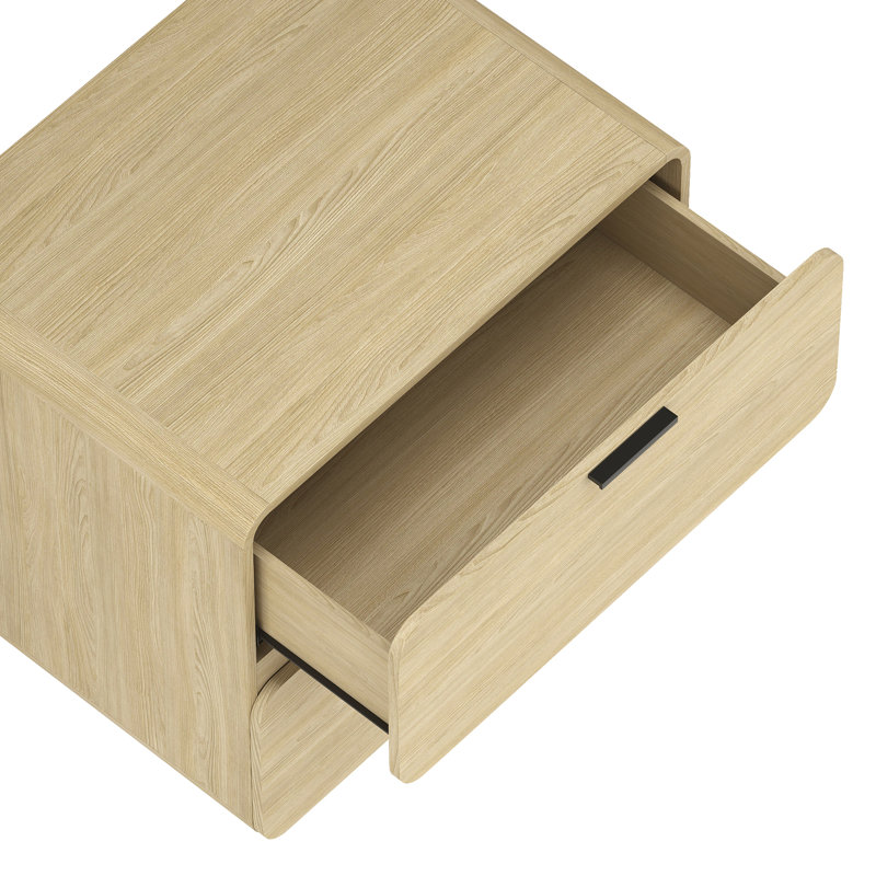 Table de chevet Chrystie en naturel (table de chevet seulement), Naturel