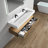 Alysa 60''Wall-Mounted Double Bathroom Vanity Set-71095541