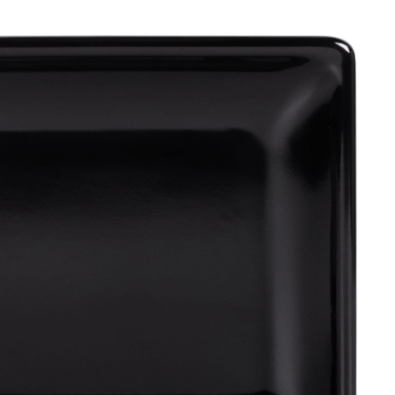 12" Melamine Dinner Plate, Black