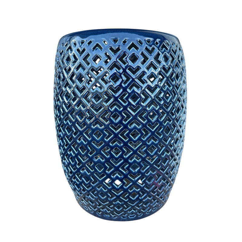 Lorin Garden Stool, Blue