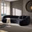 126" Upholstered Curved Sofa-169081977