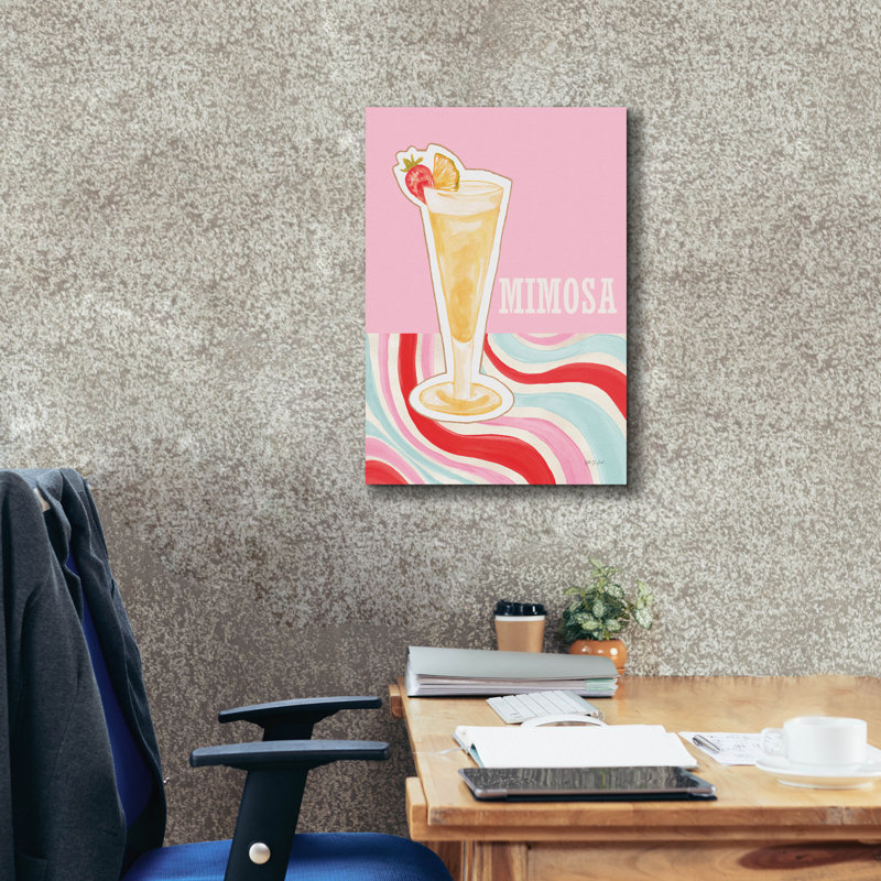 «Mimosa» par Yvette St. Amant, art mural sur toile, H 26 po x l 18 po x P 0,75 po