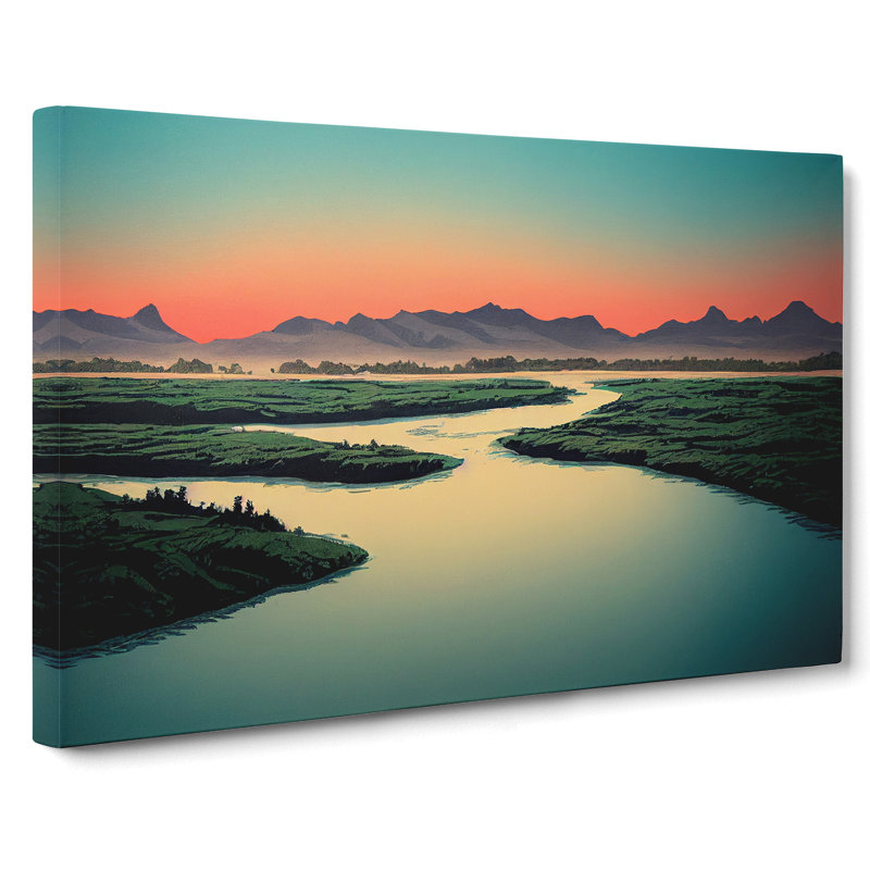 Mountain River Vol.5 - Wrapped Canvas, 50cm H x 76cm W x 3cm D