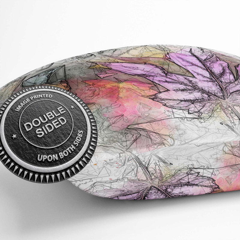 Colourful Autumn Leaves In Abstract Floral Square Throw Cushion, 40 x 40 cm