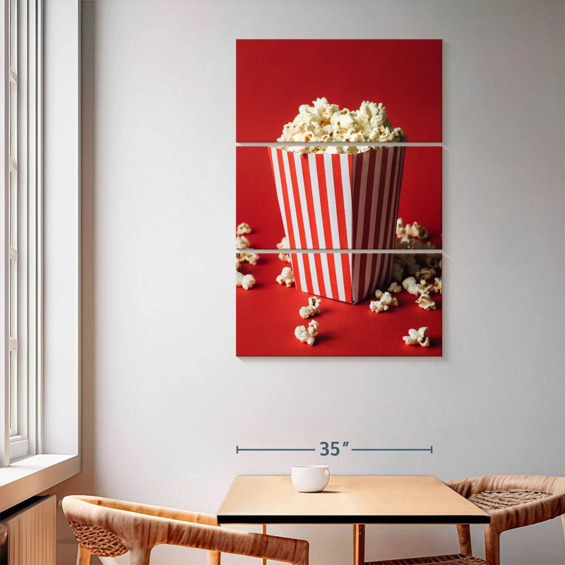 Yarlin Cinema Popcorn, 65'' H x 42'' W