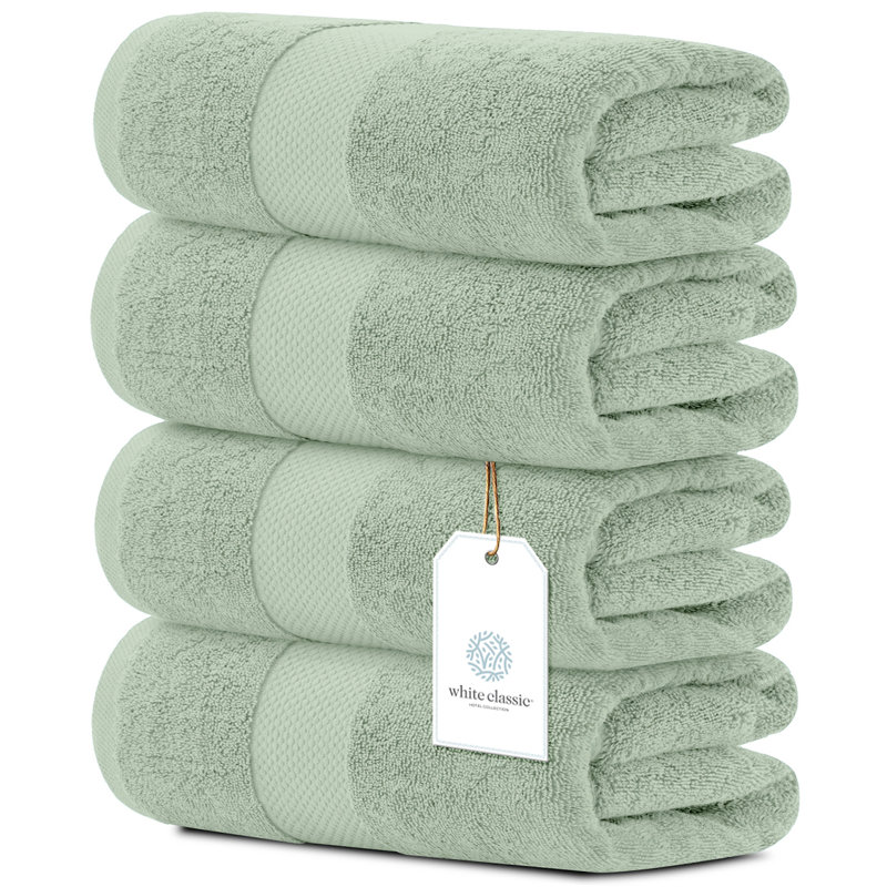 Serviette de bain 100% coton Aldercy, Vert