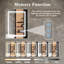 Miroir de salle de bain à DEL, à intensité variable, avant et rétroéclairé, 3 lumières changeantes, miroir mural antibuée | Idée de cadeau