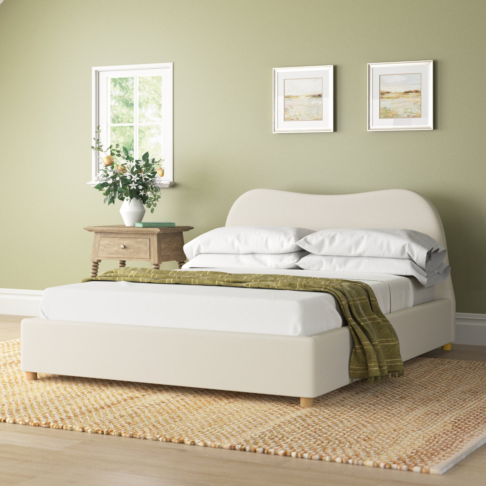 Kiren Upholstered Bed, King