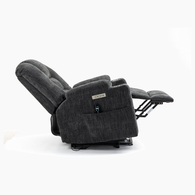 Fauteuil inclinable ergonomique en chenille de 38,5 po de largeur, Gris