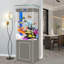 Aquarium de 19,69 po à fond noir de taille moyenne avec filtre-130075288-130075289