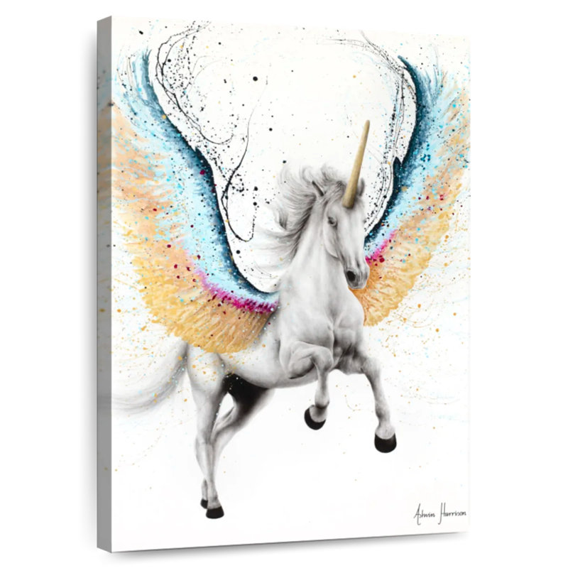 Licorne fantaisiste, H 36 po x l 24 po