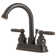 Two Handle Centerset Lavatory Faucet with Drain Assembly