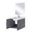 Ensemble de meuble-lavabo avec robinet et miroir DEL-1511665860-1511665856