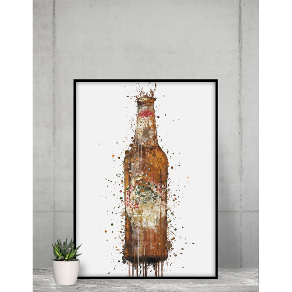 Beer Picture Frame Latitude Run Beer Bottle - Single Picture Frame Graphic Art | Wayfair.co.uk