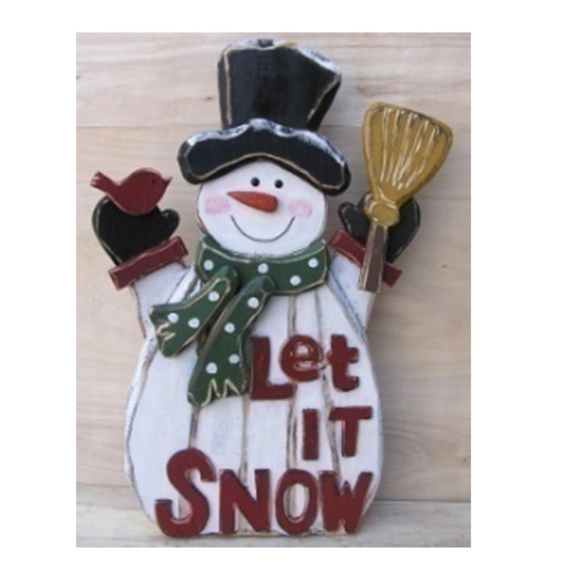 Décoration murale bonhomme de neige
