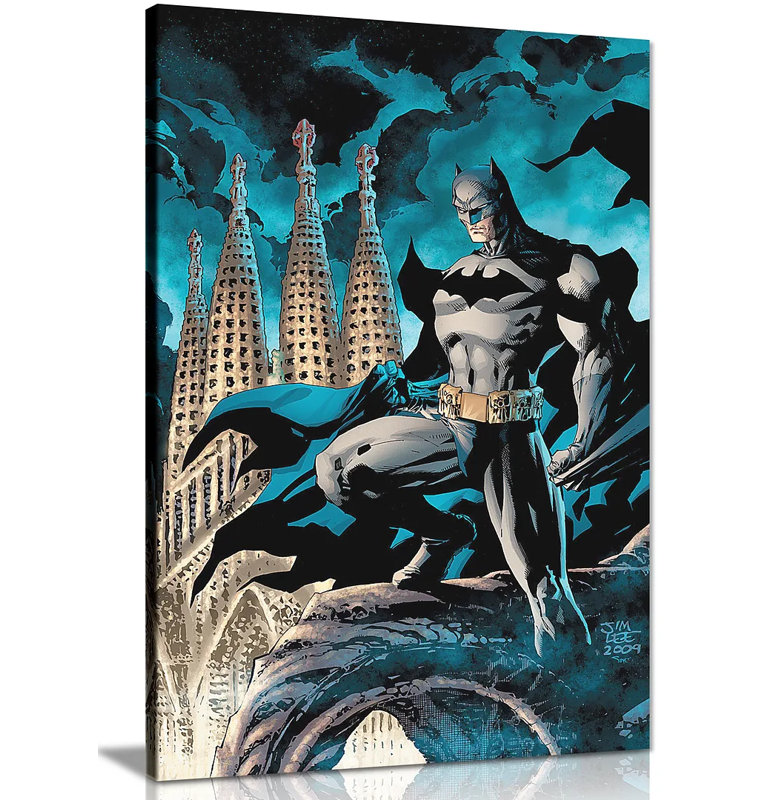 Batman - Wrapped Canvas Print, 91cm H x 61cm W