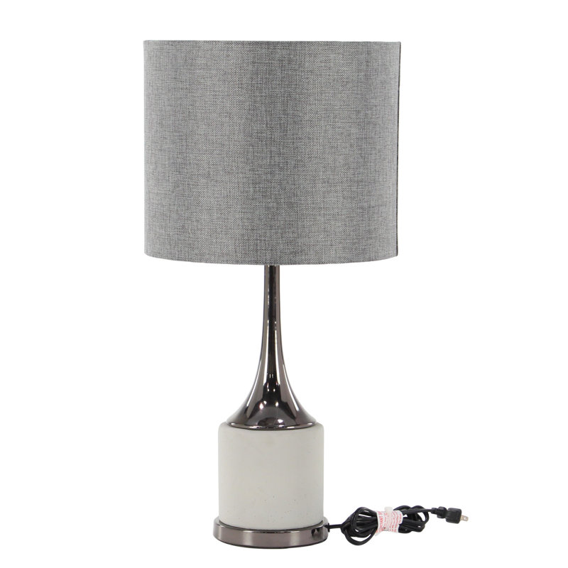 Lampe de table blanche Angl, Noir, noir, noir, noir