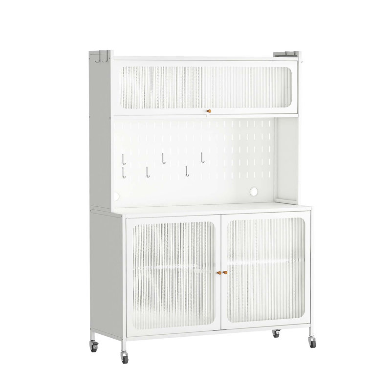 Armoire de rangement 72 pouces en métal avec portes verrouillables et 4 tablettes réglables, durable et sécuritaire pour le bureau à domicile et la salle de classe